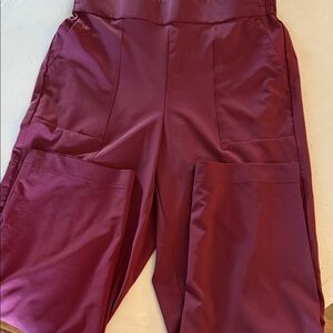 Lou & Grey Maroon Wide Leg Pants
